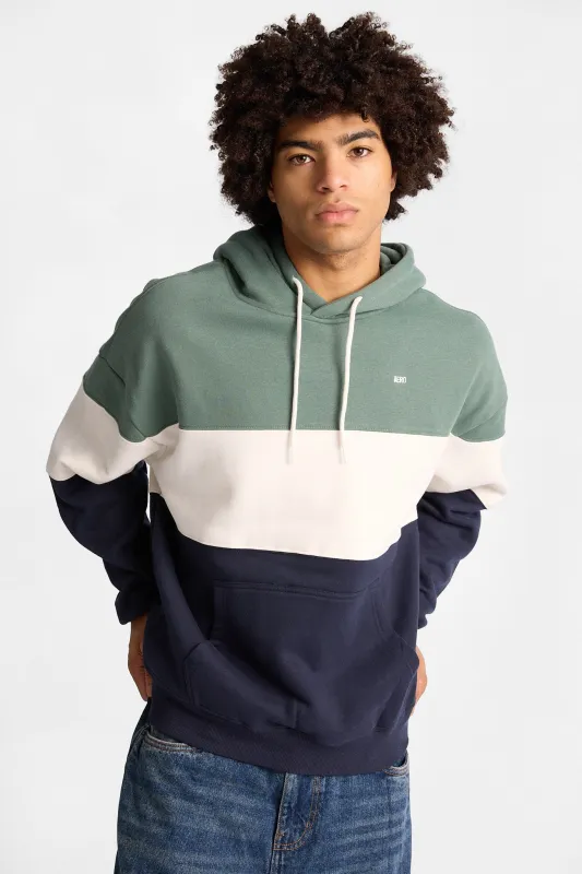 AERO Cloud Soft Fleece Colour Block Boxy Hoodie made by Aeropostale