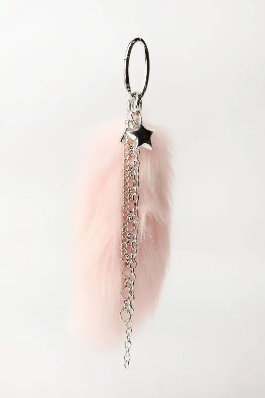 Fluffy Faux Fur Tail Keychain made by Bluenotes