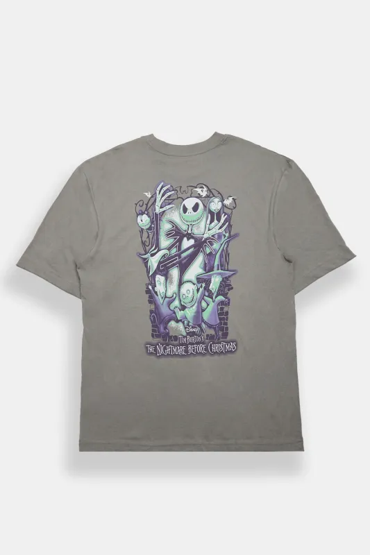 Tim Burton's The Nightmare Before Christmas Masks Graphic Oversized Tee made by Bluenotes