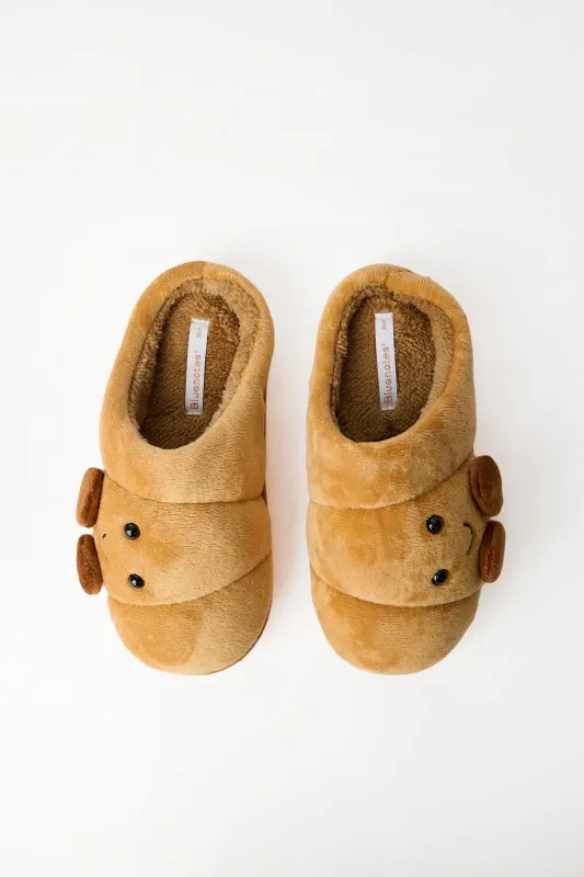 Croissant 3D Plush Slippers made by Bluenotes