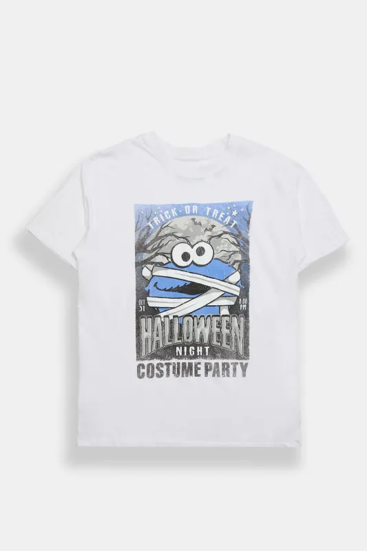 Sesame Street Graphic Boyfriend Tee made by Bluenotes