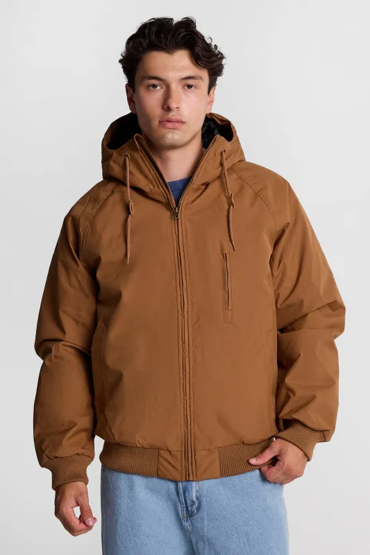 North Western Hooded Raglan Bomber Jacket made by Bluenotes