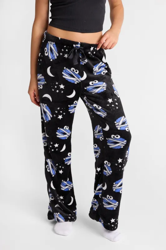 Cookie Monster Mummy Plush Pajama Pants made by Bluenotes