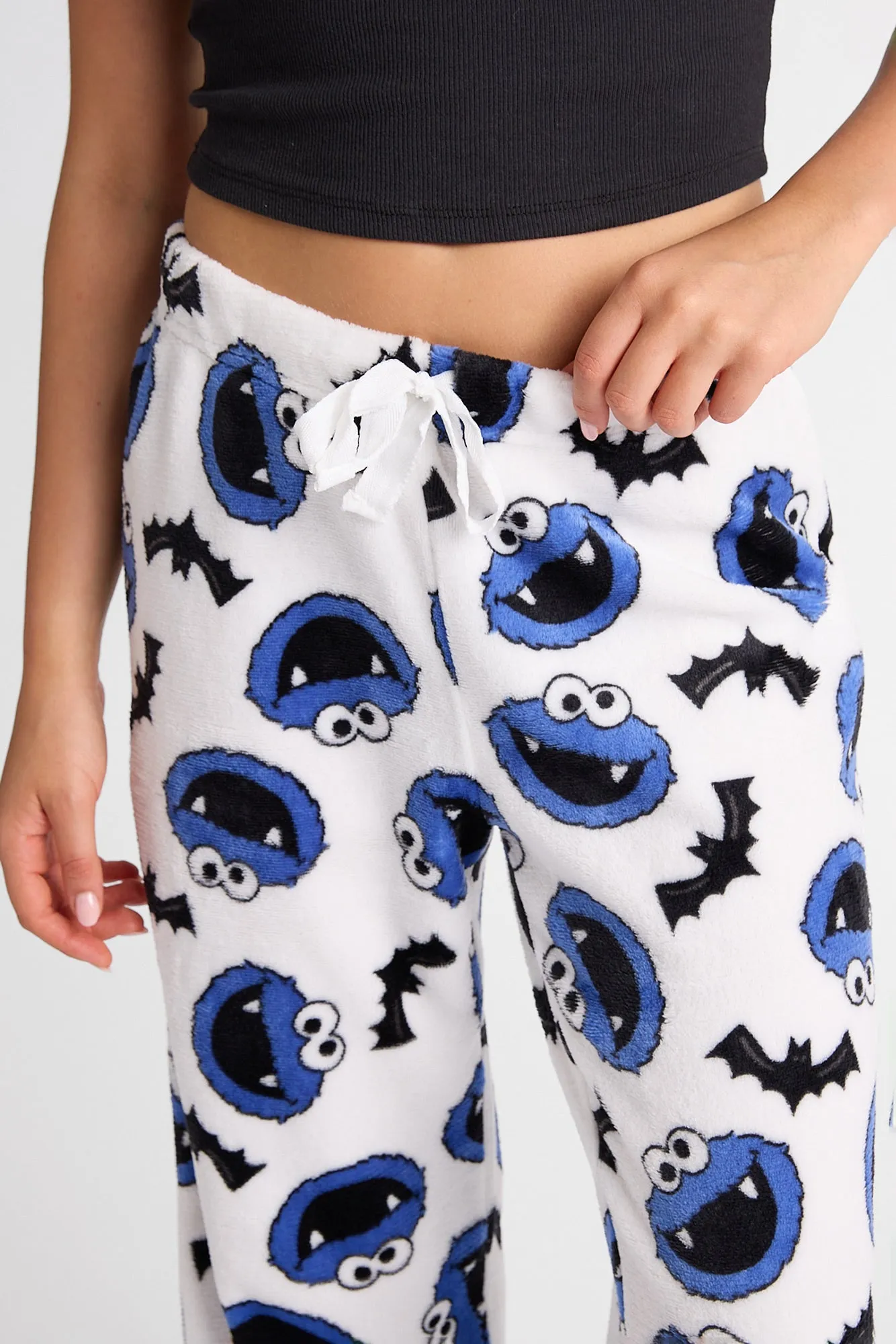 Cookie Monster Bats Plush Pajama Pants sold by Bluenotes product image thumbnail 2