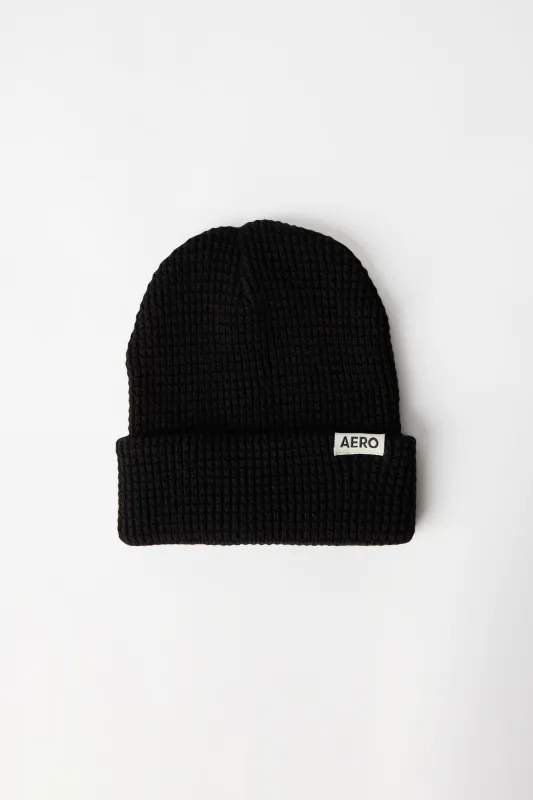 AERO Waffle Knit Beanie made by Aeropostale