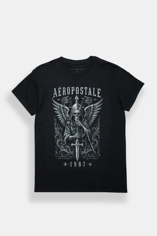 AƩropostale 1987 Grim Reaper Graphic Tee made by Aeropostale