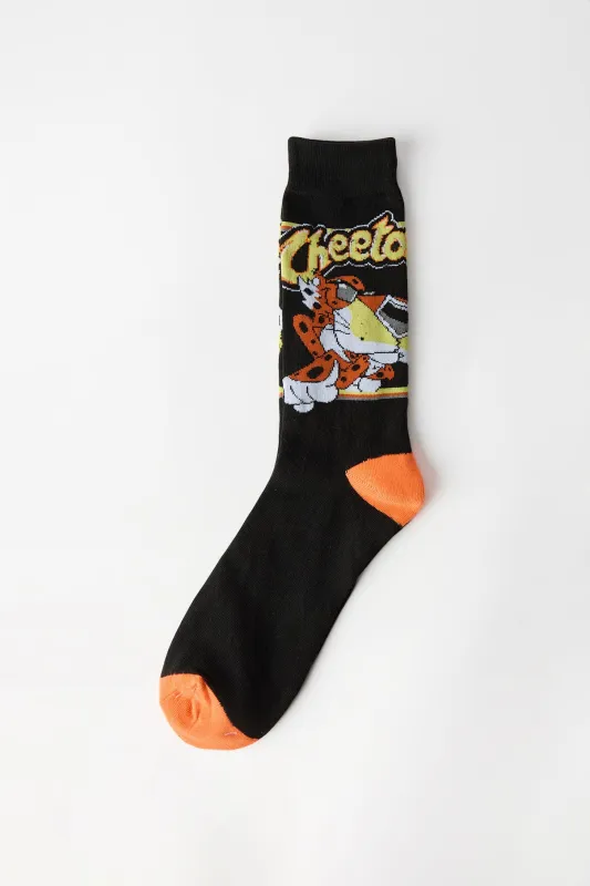 Cheetos Printed Jacquard Crew Socks made by Bluenotes
