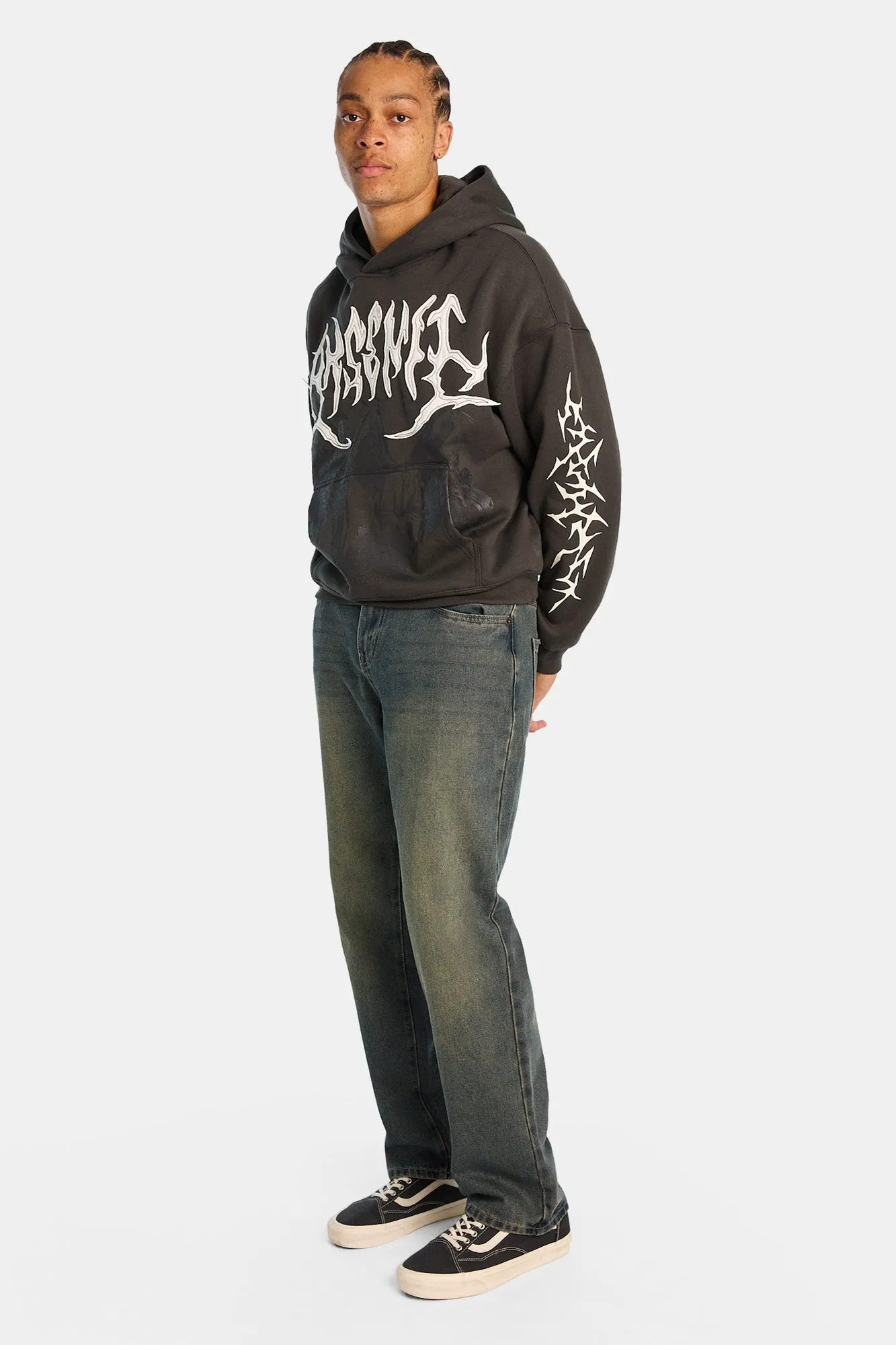 Arsenic Grim Reaper Graphic Boxy Hoodie sold by Bluenotes product image thumbnail 4