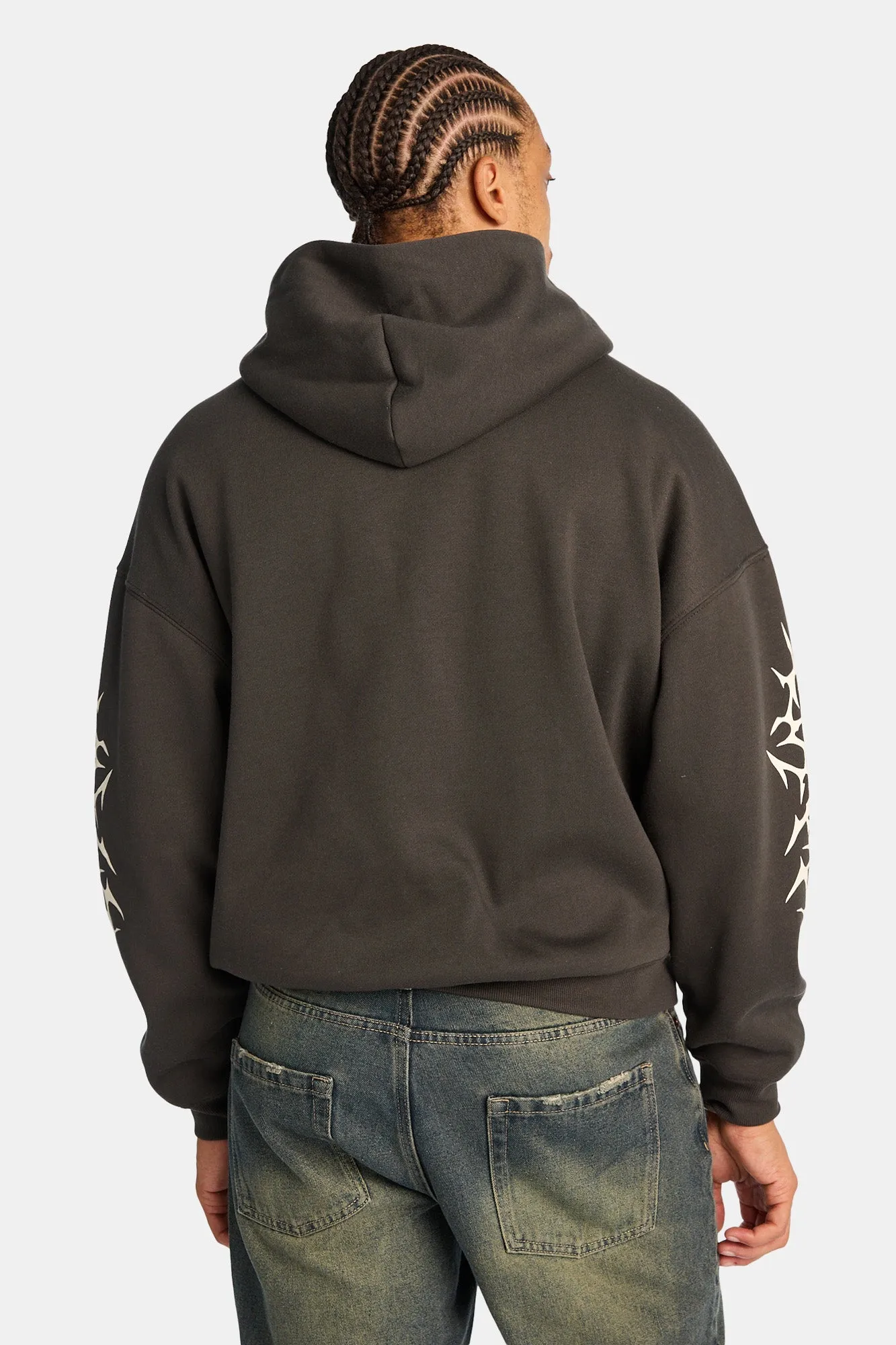 Arsenic Grim Reaper Graphic Boxy Hoodie sold by Bluenotes product image thumbnail 3