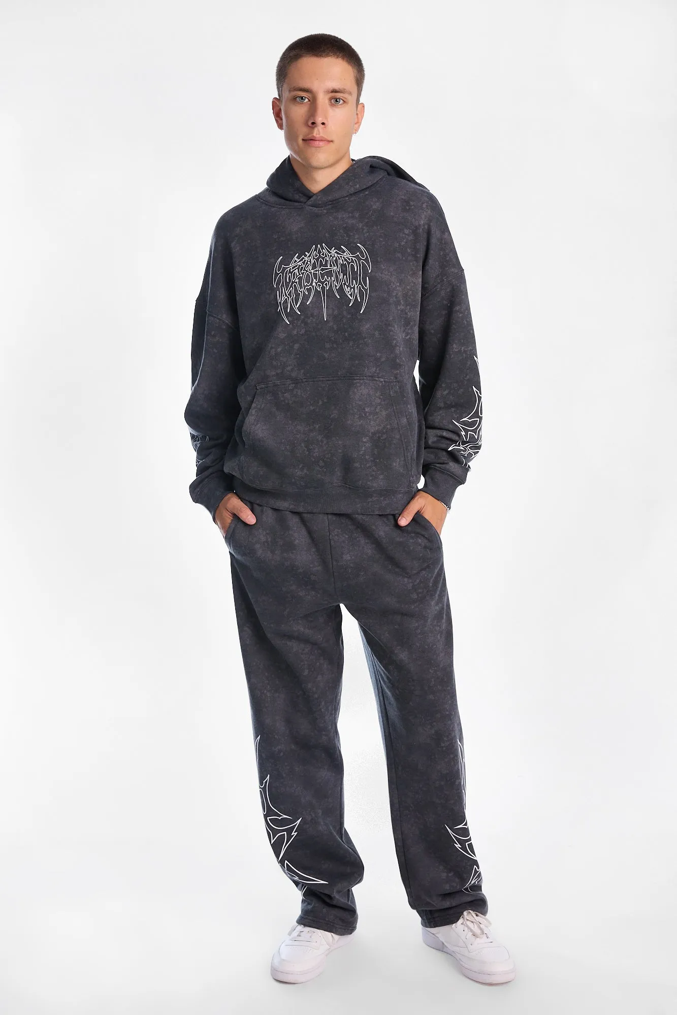 Arsenic Graphic Washed Boxy Hoodie sold by Bluenotes product image thumbnail 4