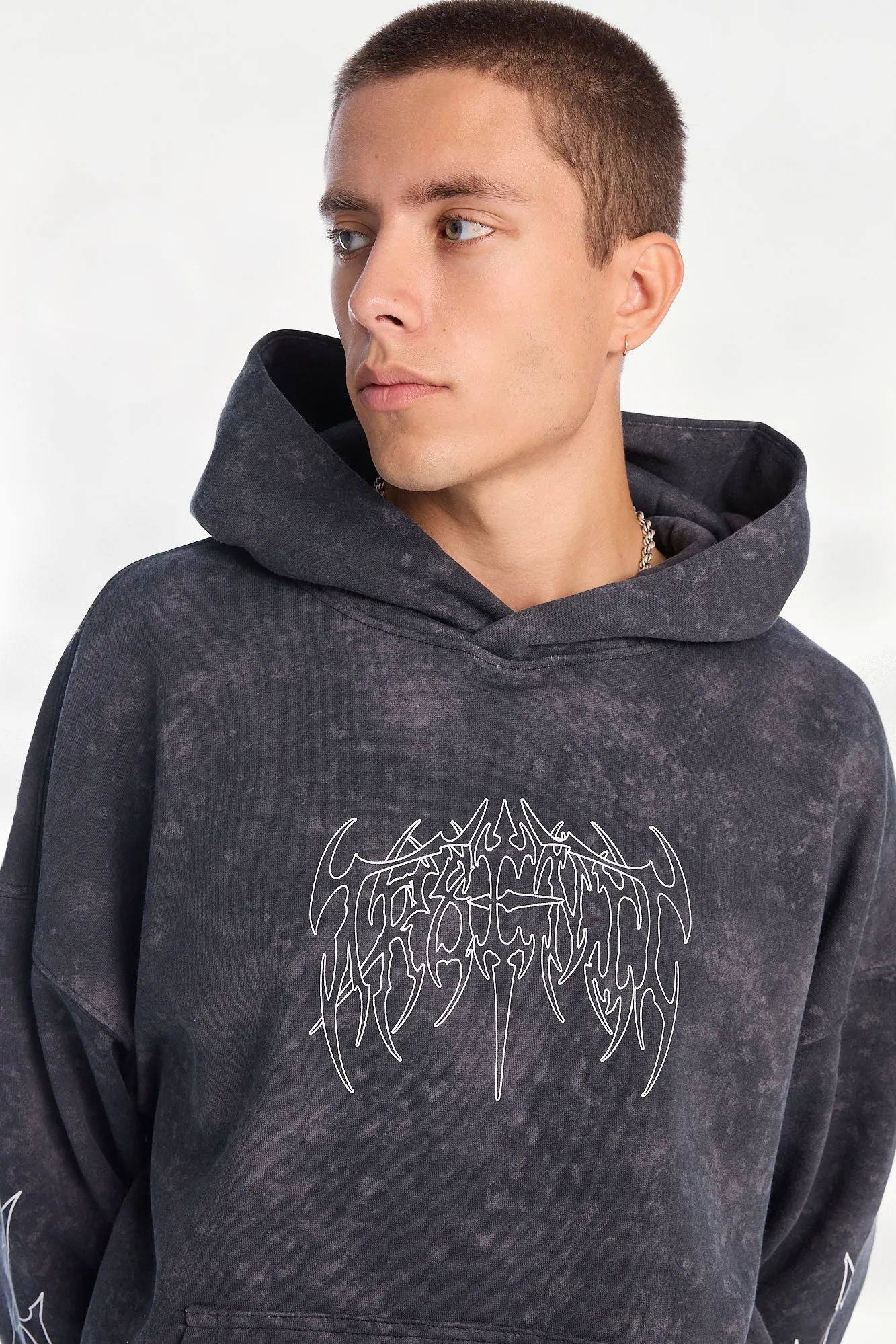 Arsenic Graphic Washed Boxy Hoodie sold by Bluenotes product image thumbnail 2