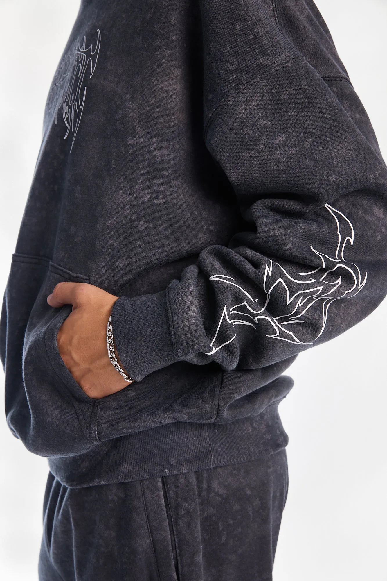 Arsenic Graphic Washed Boxy Hoodie sold by Bluenotes product image thumbnail 5