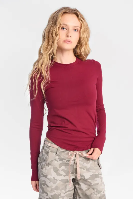 AERO Long Sleeve Crew Neck Top made by Aeropostale