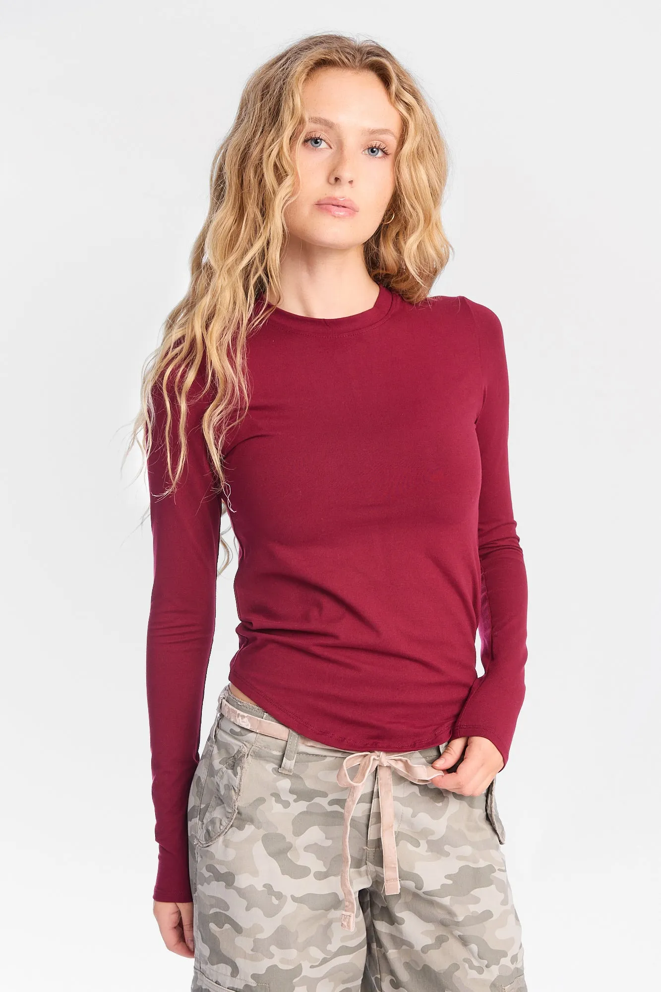 AERO Long Sleeve Crew Neck Top sold by Bluenotes
