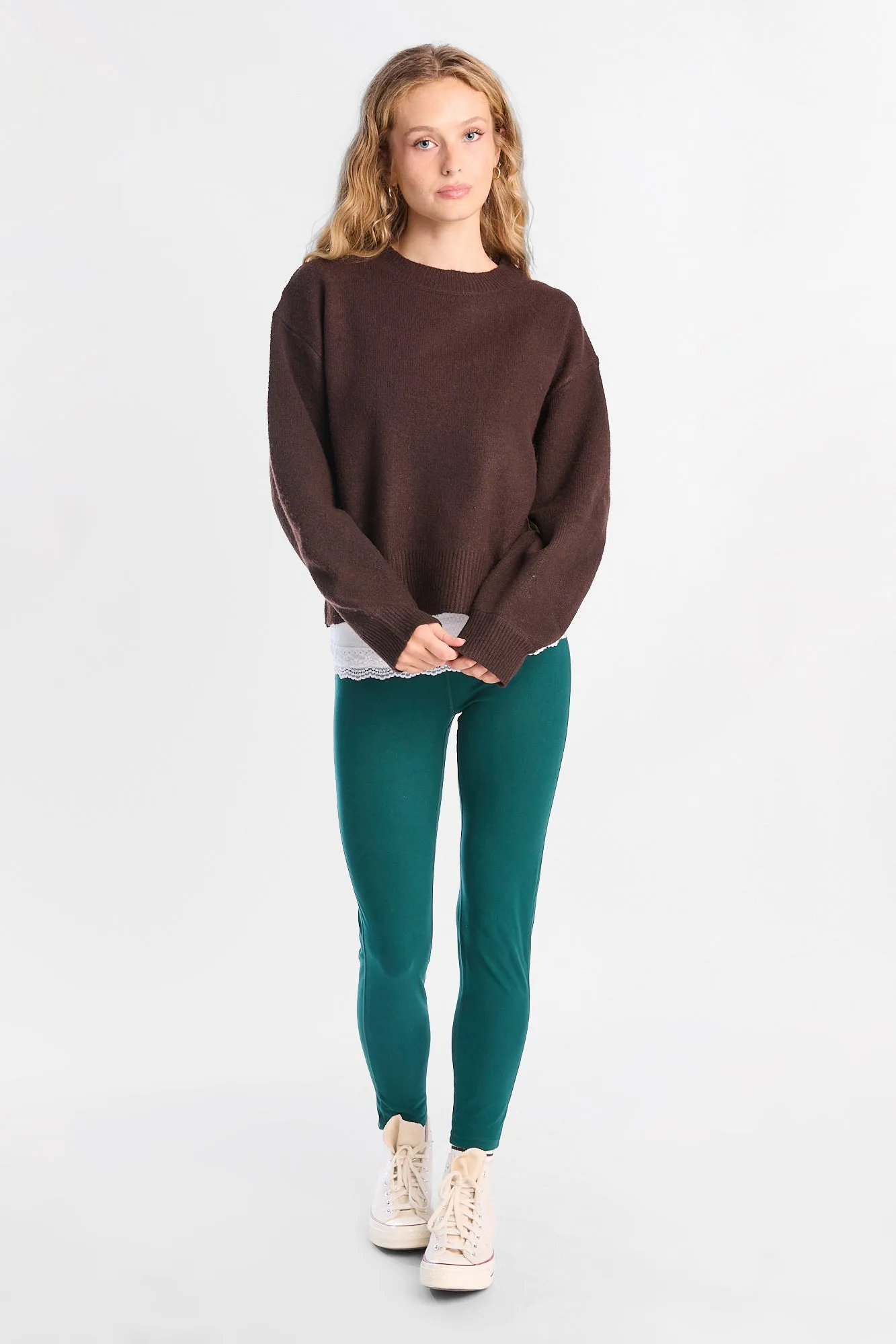 Flat Knit Crew Neck Sweater sold by Bluenotes product image thumbnail 5