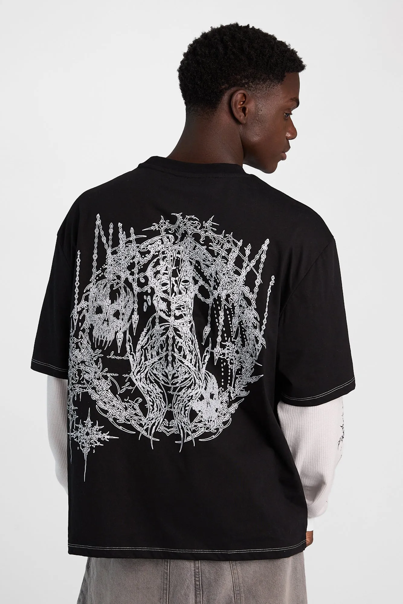 Arsenic Mystical Graphic Layered Twofer Tee sold by Bluenotes product image thumbnail 3