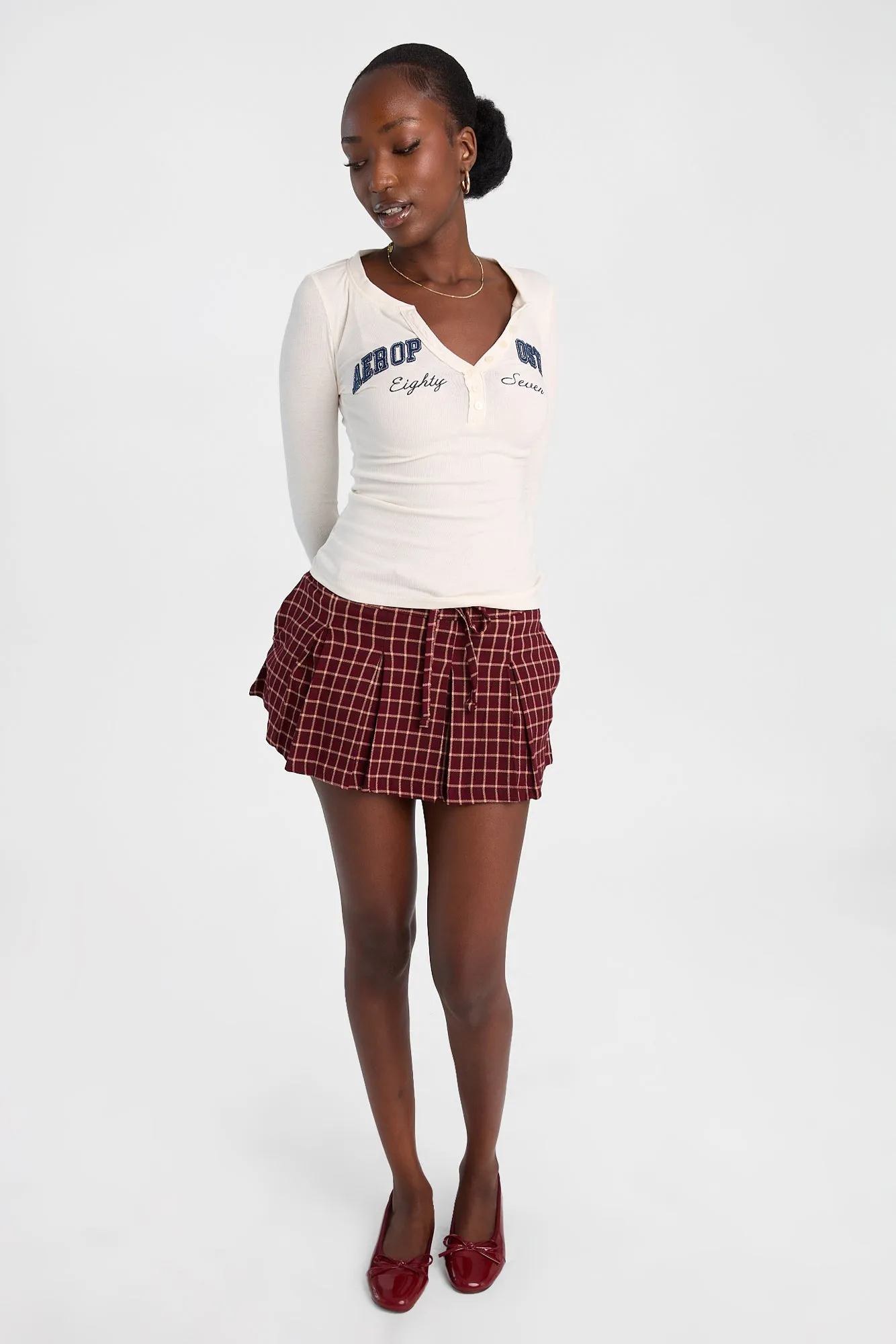 Aéropostale New York Graphic Long Sleeve Henley Top sold by Bluenotes product image thumbnail 4