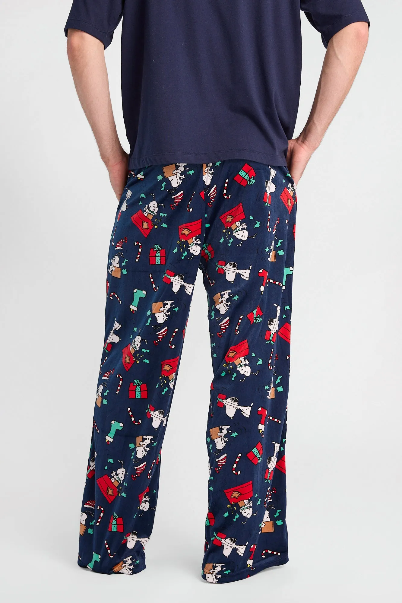 Peanuts Snoopy Stocking Print Pajama Pants sold by Bluenotes product image thumbnail 3