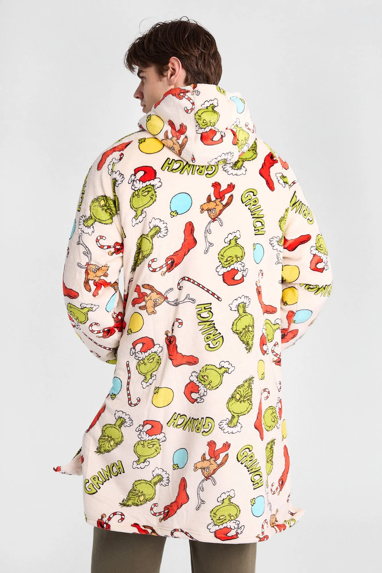 The Grinch Print Oversized Blanket Hoodie sold by Bluenotes product image thumbnail 3
