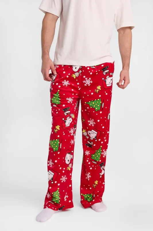Peanuts Snoopy Print Pajama Pants made by Bluenotes