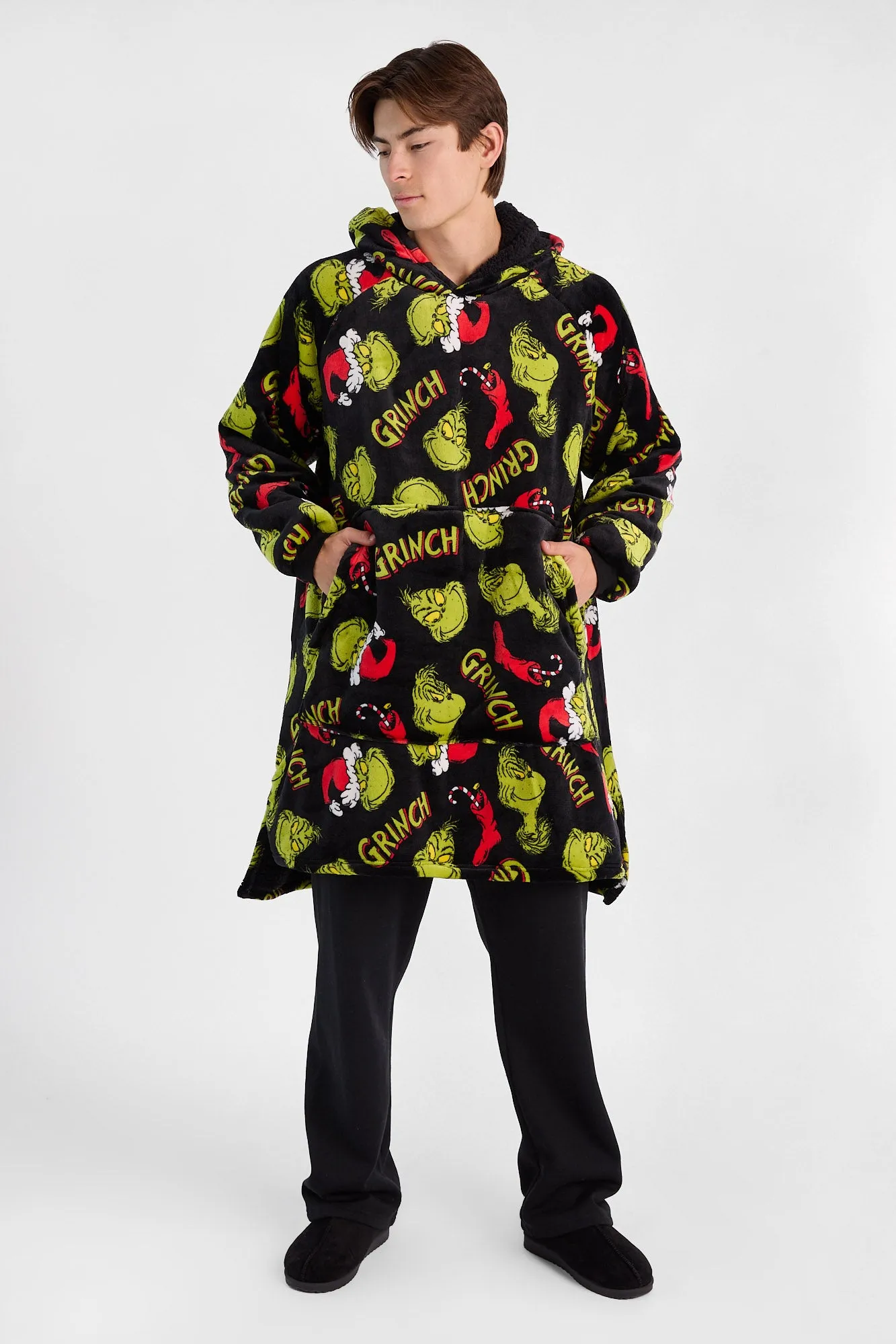 The Grinch Printed Oversized Blanket Hoodie sold by Bluenotes product image thumbnail 4