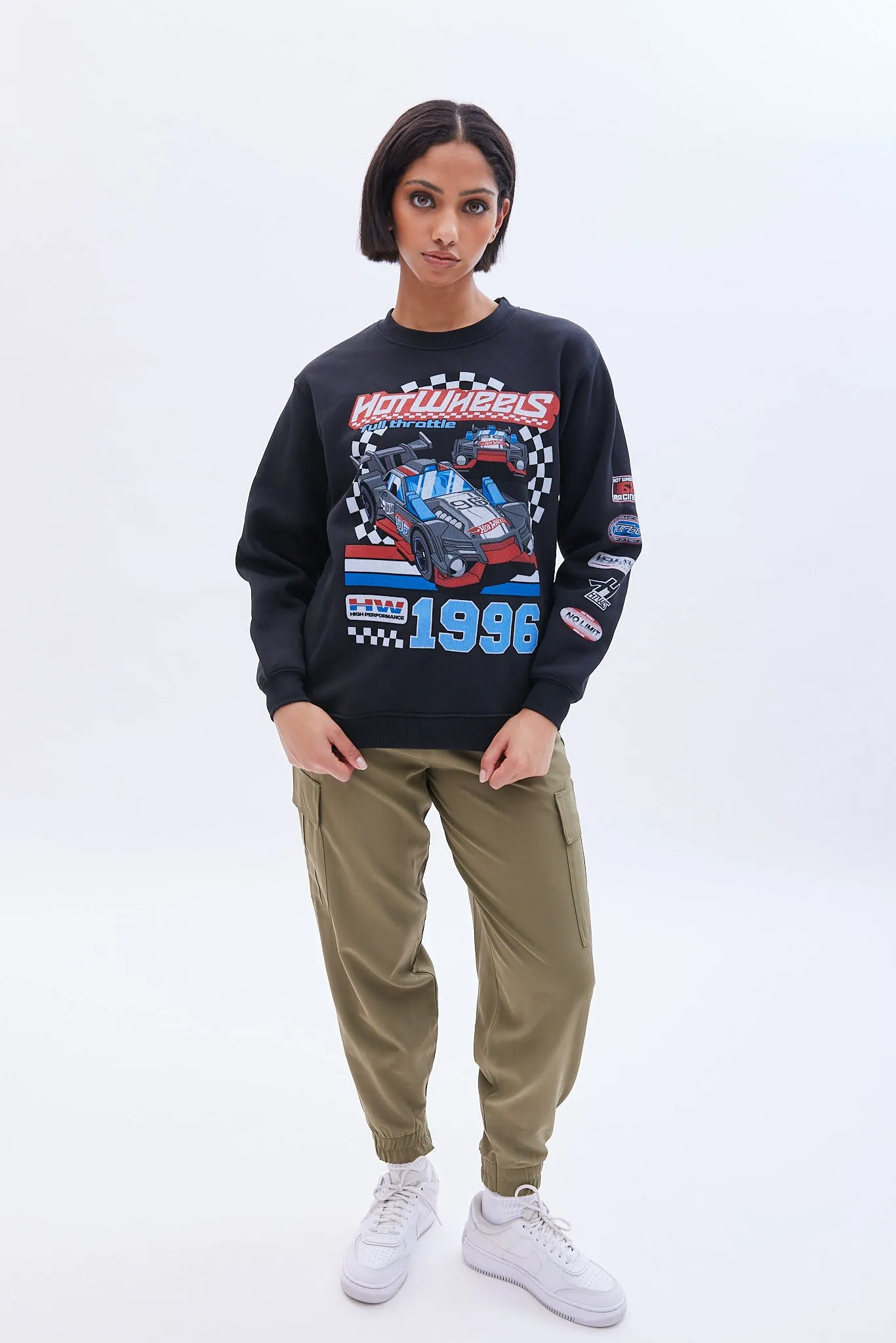 Hot Wheels Graphic Crew Neck Oversized Sweatshirt sold by Bluenotes product image thumbnail 2