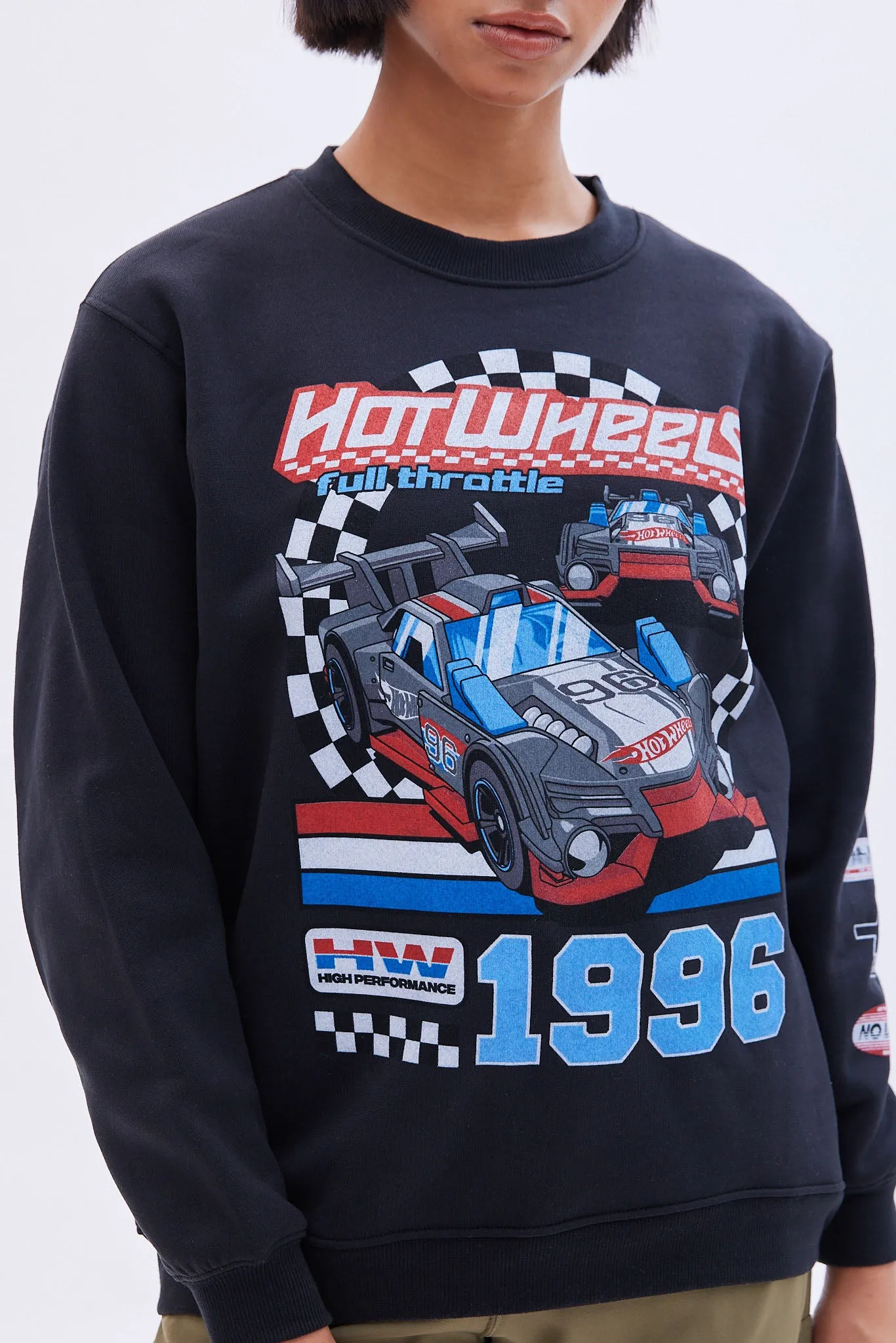 Hot Wheels Graphic Crew Neck Oversized Sweatshirt sold by Bluenotes product image thumbnail 3