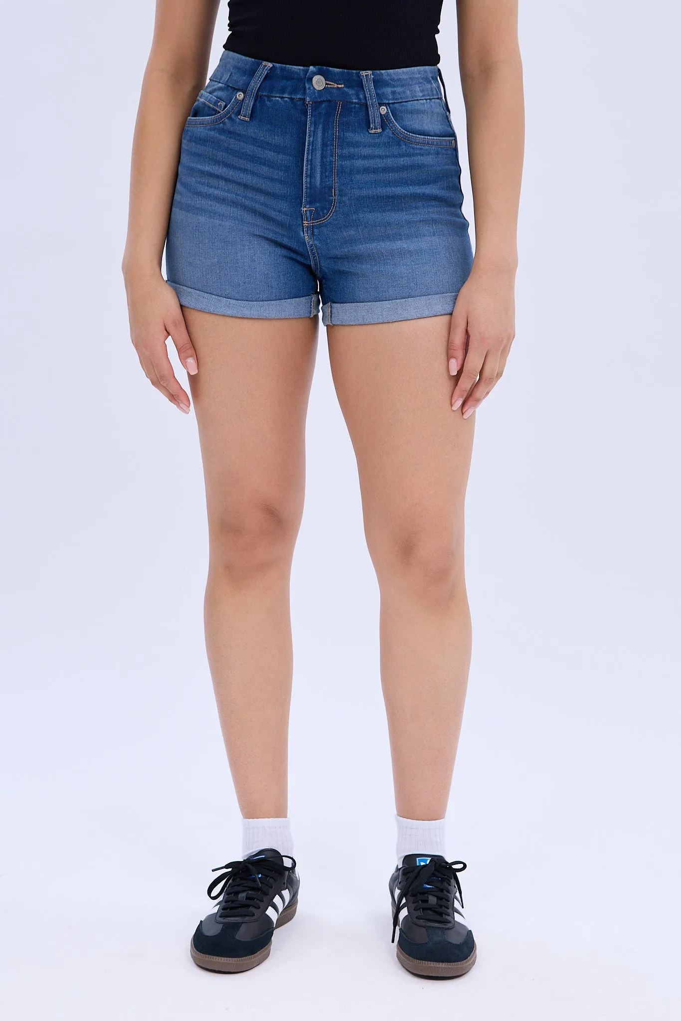 Super High Rise Curvy Denim Short sold by Bluenotes