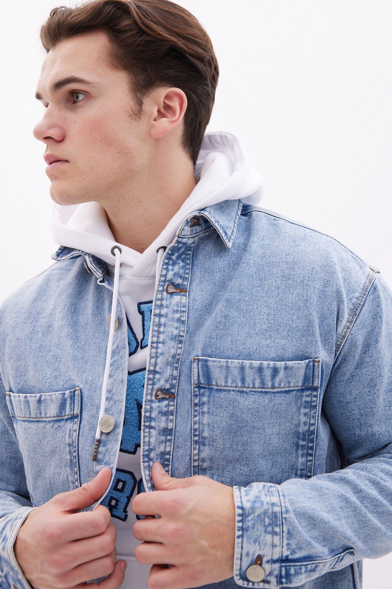 North Western Denim Shacket sold by Bluenotes product image thumbnail 2