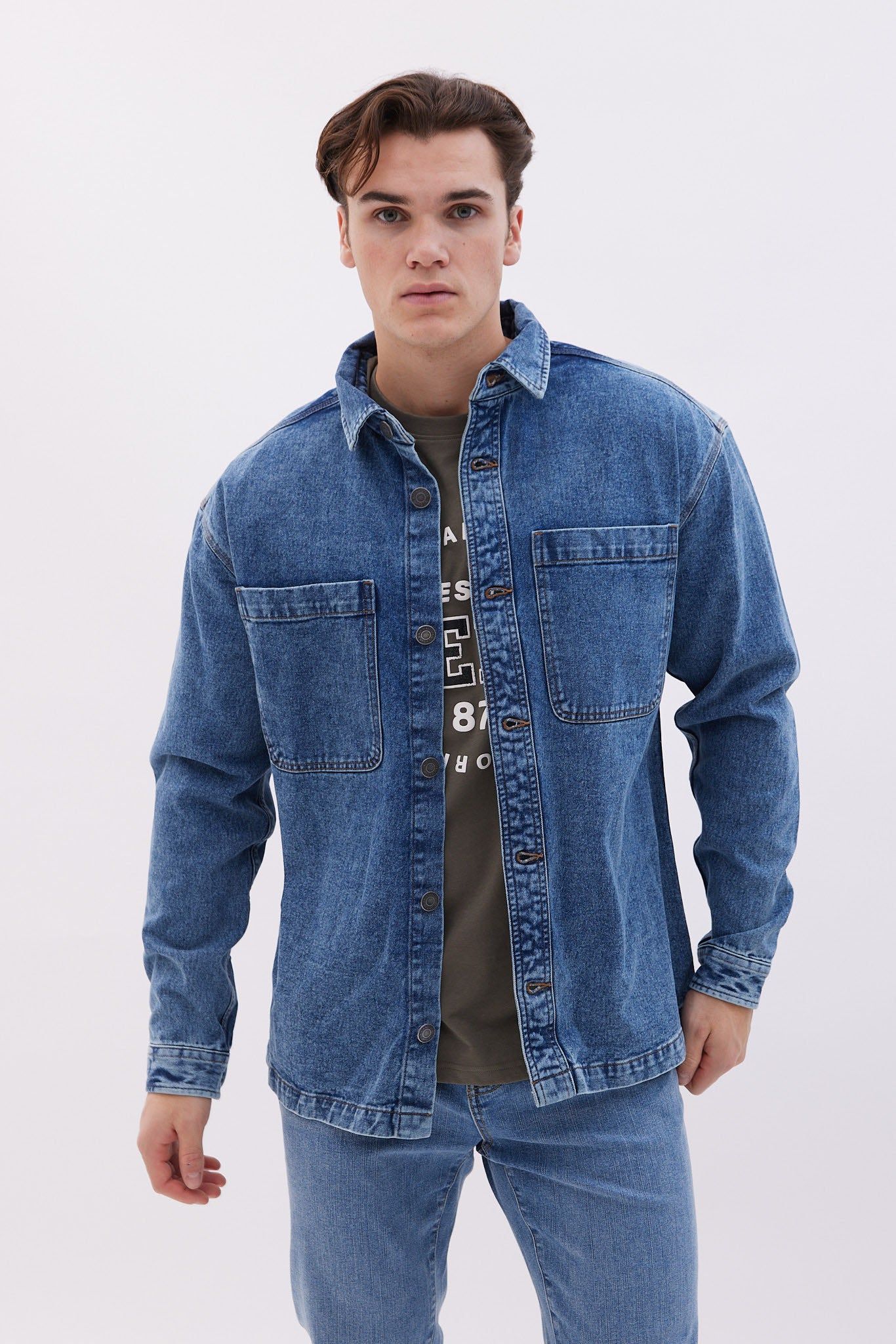 North Western Denim Shacket sold by Bluenotes product image thumbnail 5