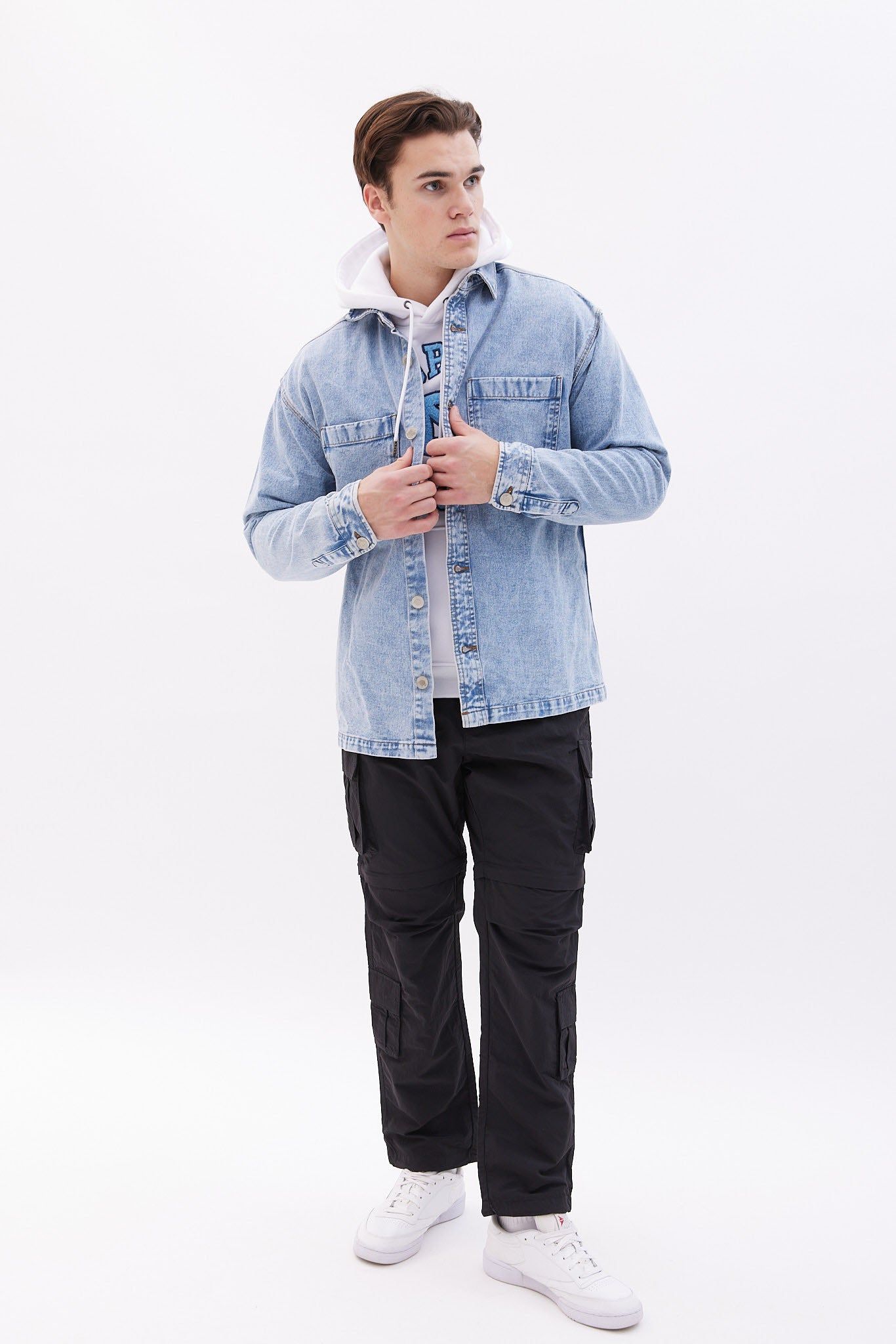 North Western Denim Shacket sold by Bluenotes product image thumbnail 4