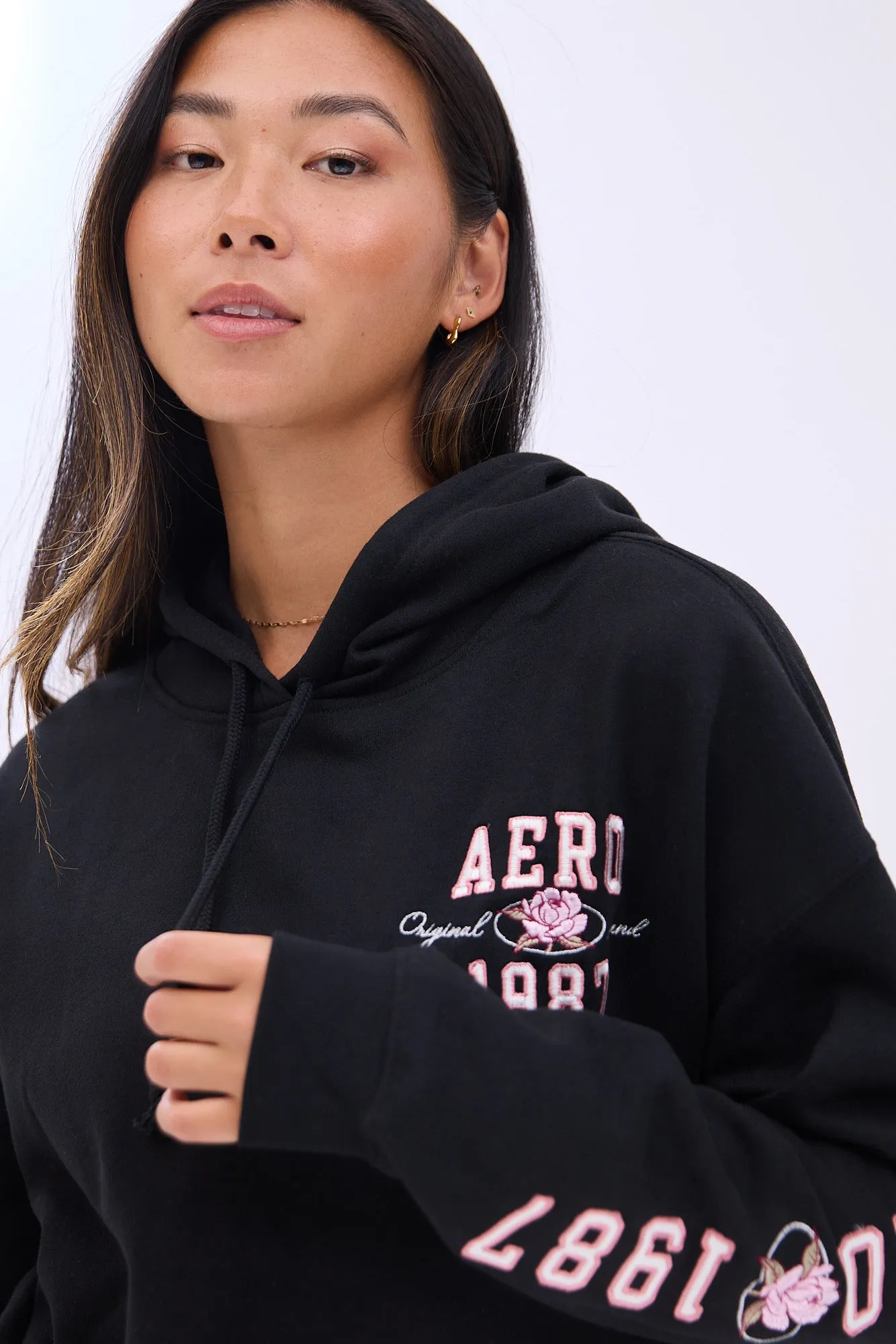 AERO Graphic Boyfriend Hoodie sold by Bluenotes product image thumbnail 4