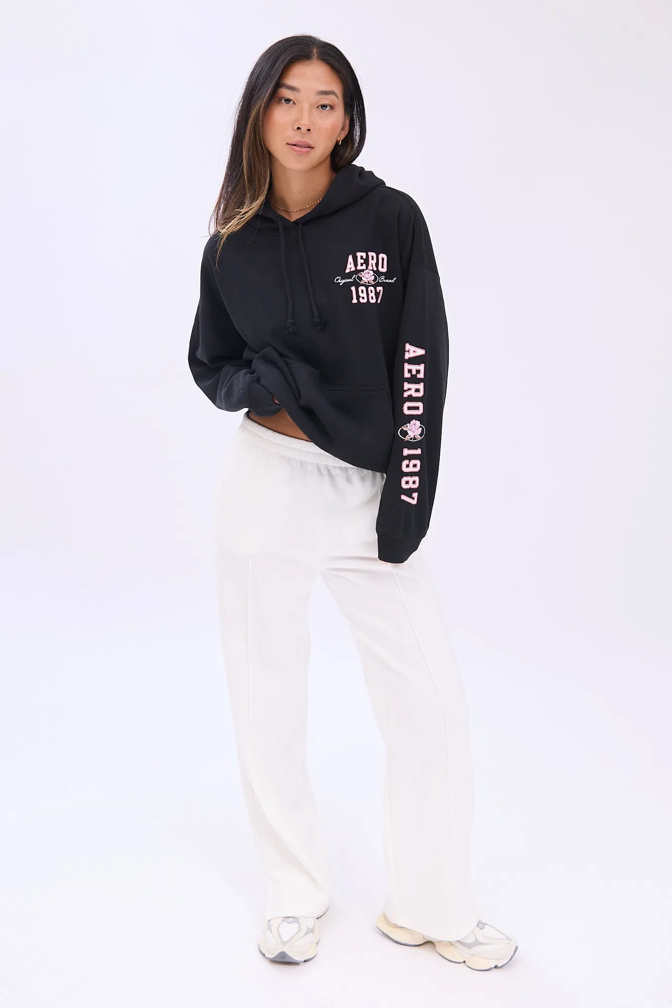 AERO Graphic Boyfriend Hoodie sold by Bluenotes product image thumbnail 3