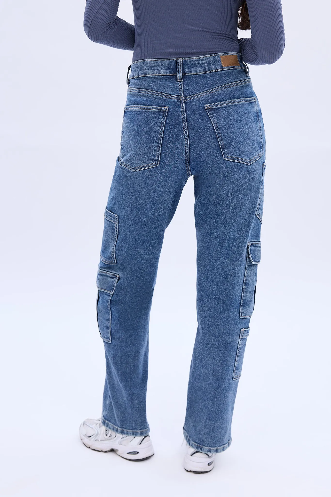 High Rise Cargo Baggy Straight Jean sold by Bluenotes product image thumbnail 2