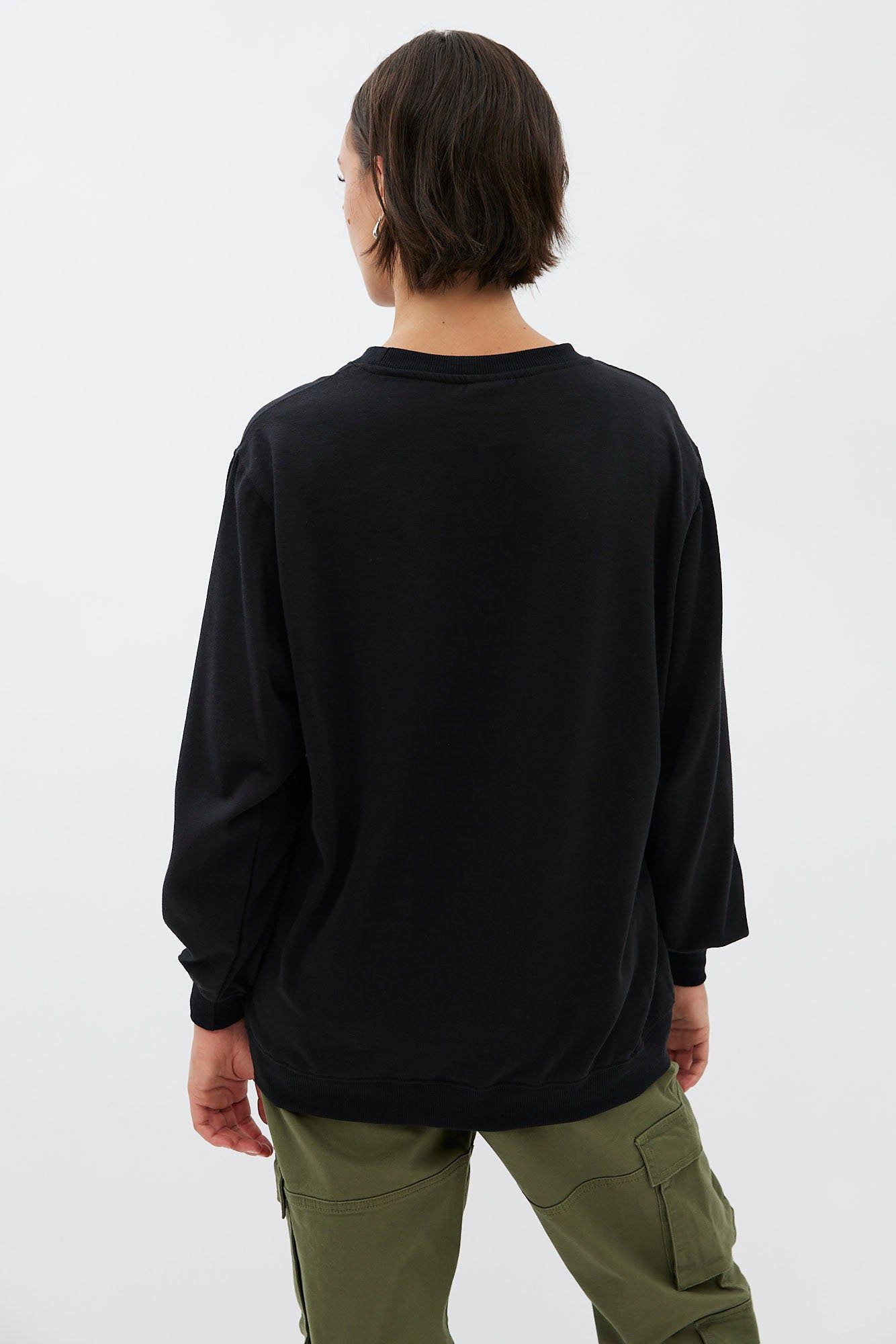 Pink Floyd Graphic Oversized Crew Neck Sweatshirt sold by Bluenotes product image thumbnail 4