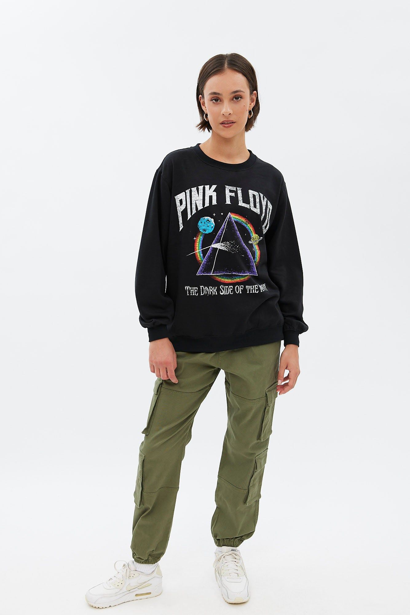 Pink Floyd Graphic Oversized Crew Neck Sweatshirt sold by Bluenotes product image thumbnail 2