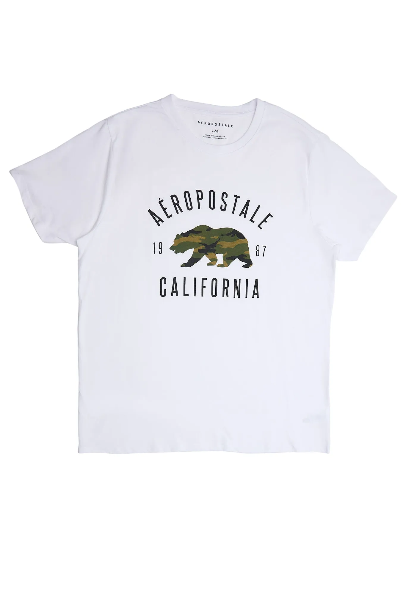 AERO Camouflage Bear California Graphic Tee sold by Bluenotes product image thumbnail 4