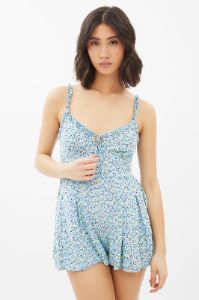 Floral Print Tie-Back Romper sold by Bluenotes