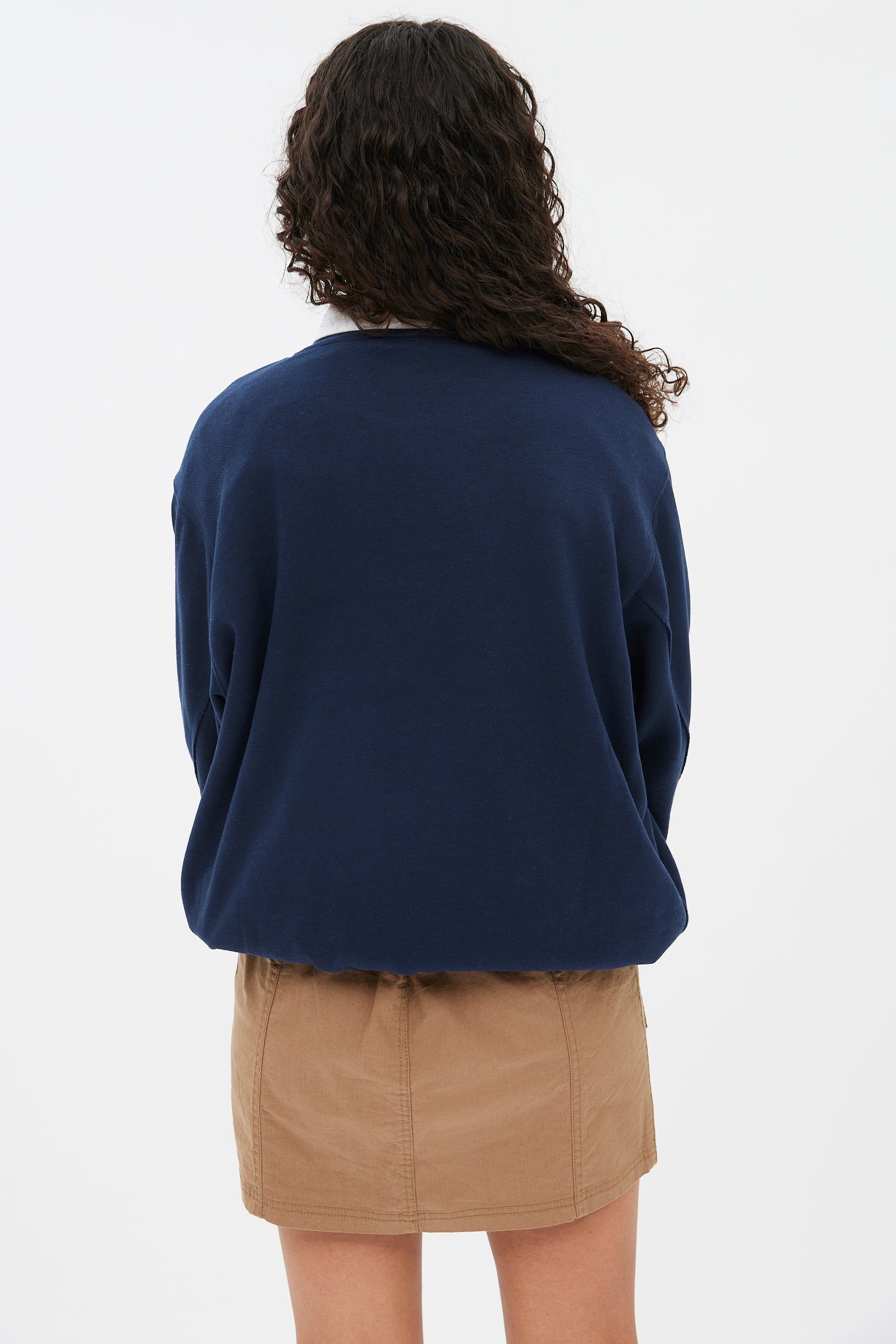 New York Athletics Graphic Crew Neck Boyfriend Pullover Sweatshirt sold by Bluenotes product image thumbnail 4