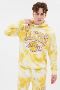 Los Angeles Lakers Graphic Tie Dye Pullover Hoodie sold by Bluenotes