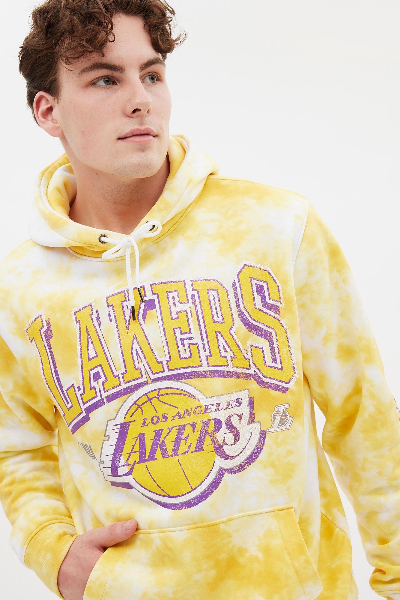 Los Angeles Lakers Graphic Tie Dye Pullover Hoodie sold by Bluenotes product image thumbnail 6