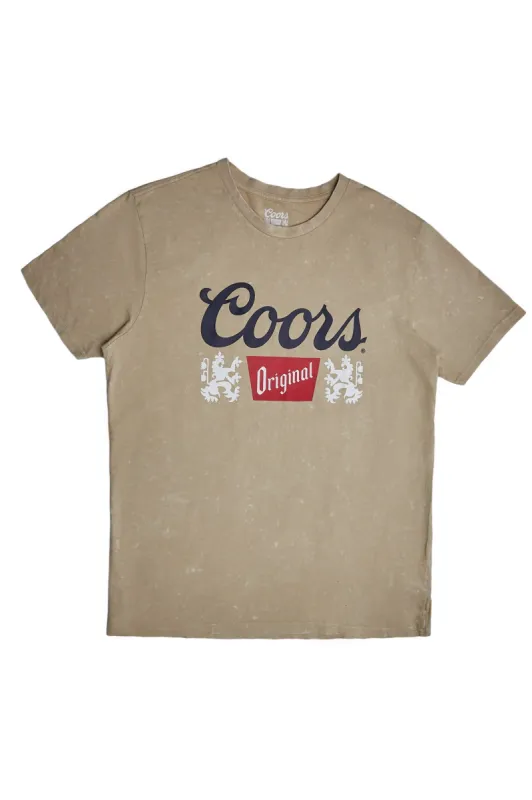 Coors Original Graphic Acid Wash Tee sold by Bluenotes