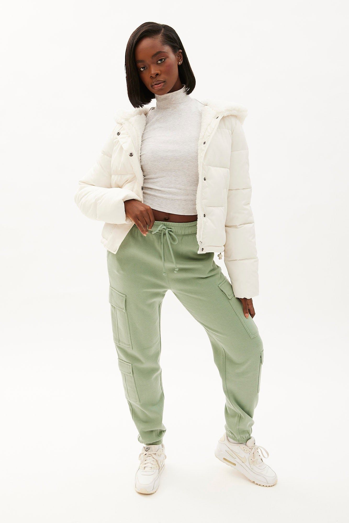 Sherpa-Lined Hooded Puffer Jacket sold by Bluenotes product image thumbnail 3