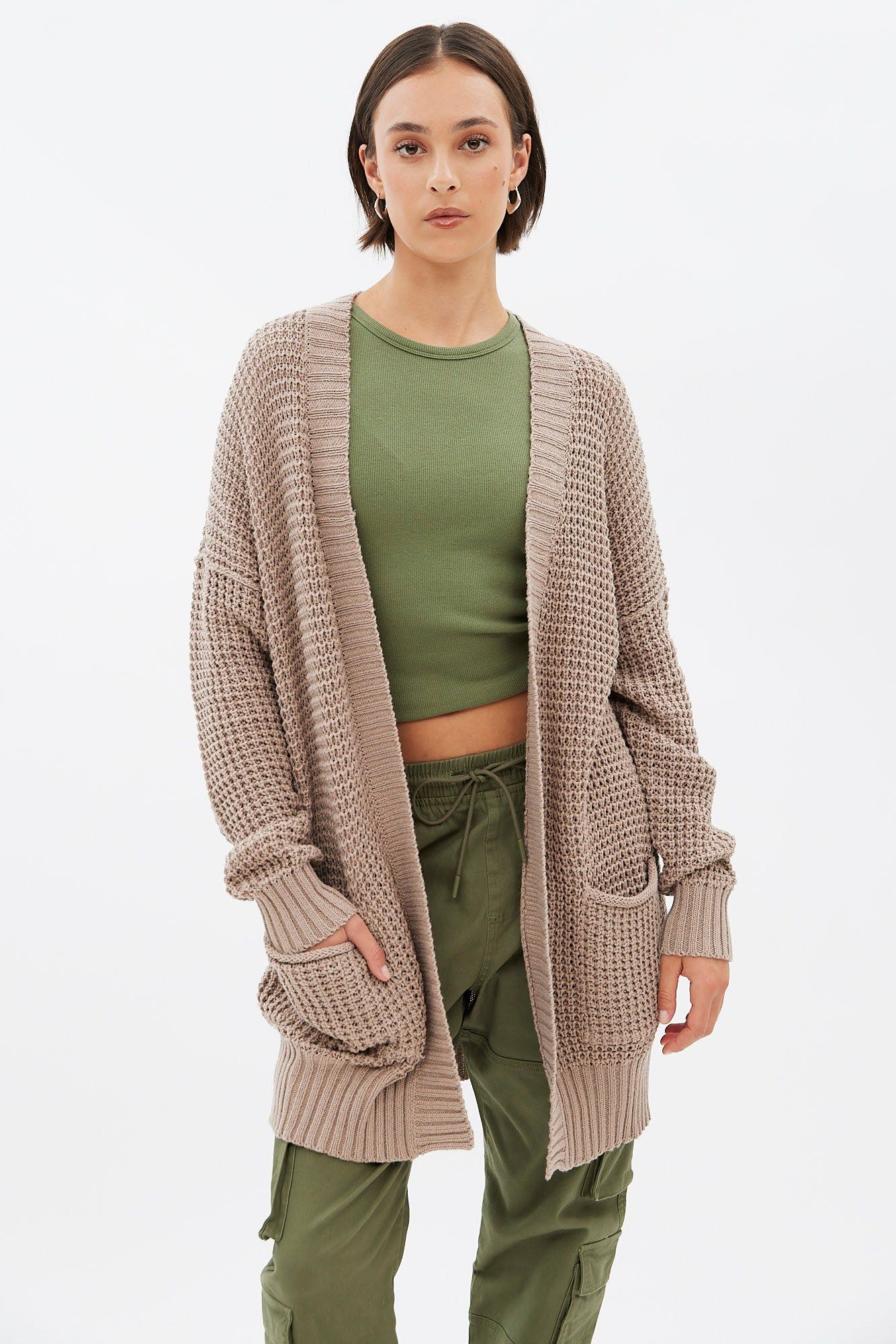 Midi Open-Front Cardigan With Pockets sold by Bluenotes product image thumbnail 5