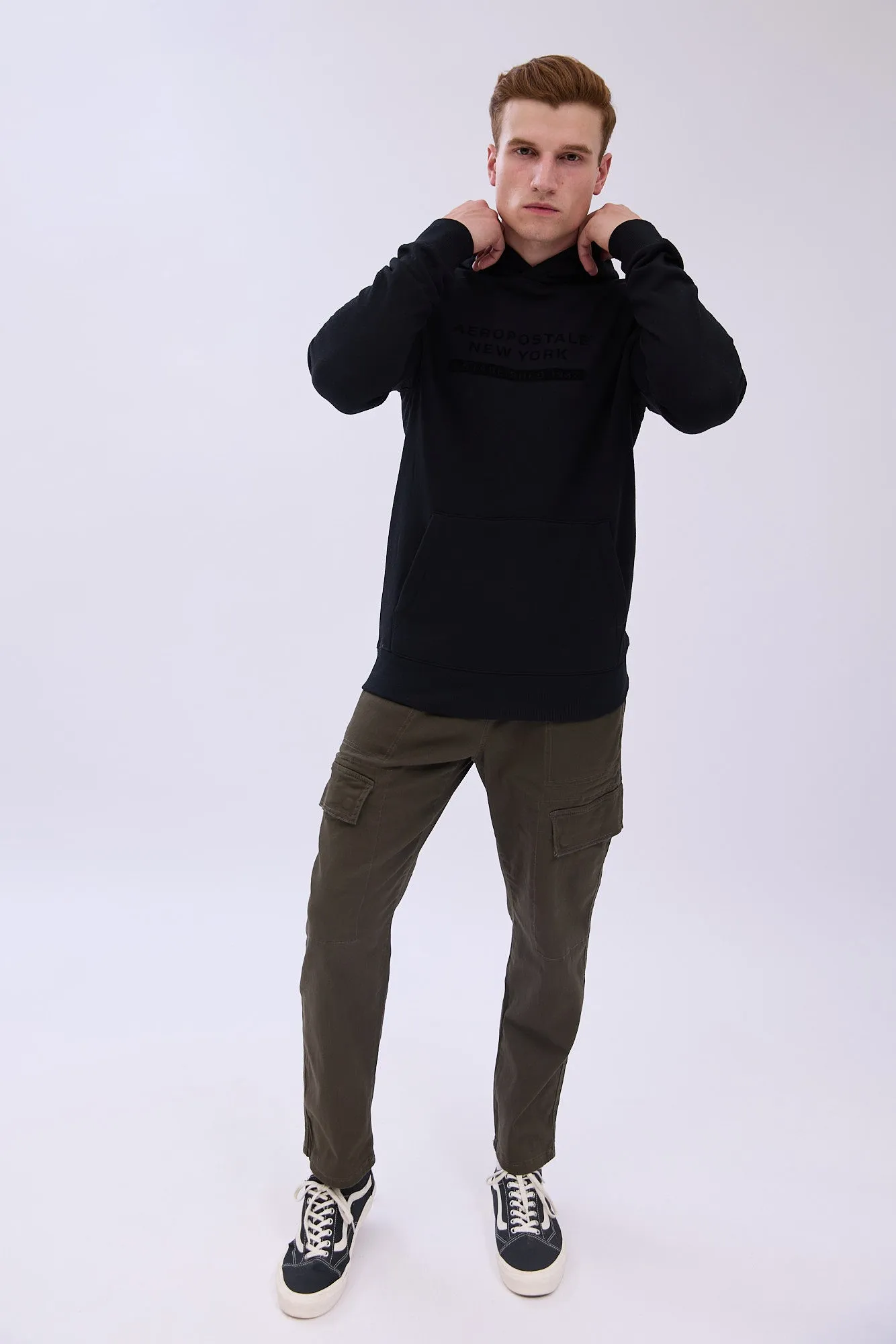 AERO New York Flocked Graphic Hoodie sold by Bluenotes product image thumbnail 5