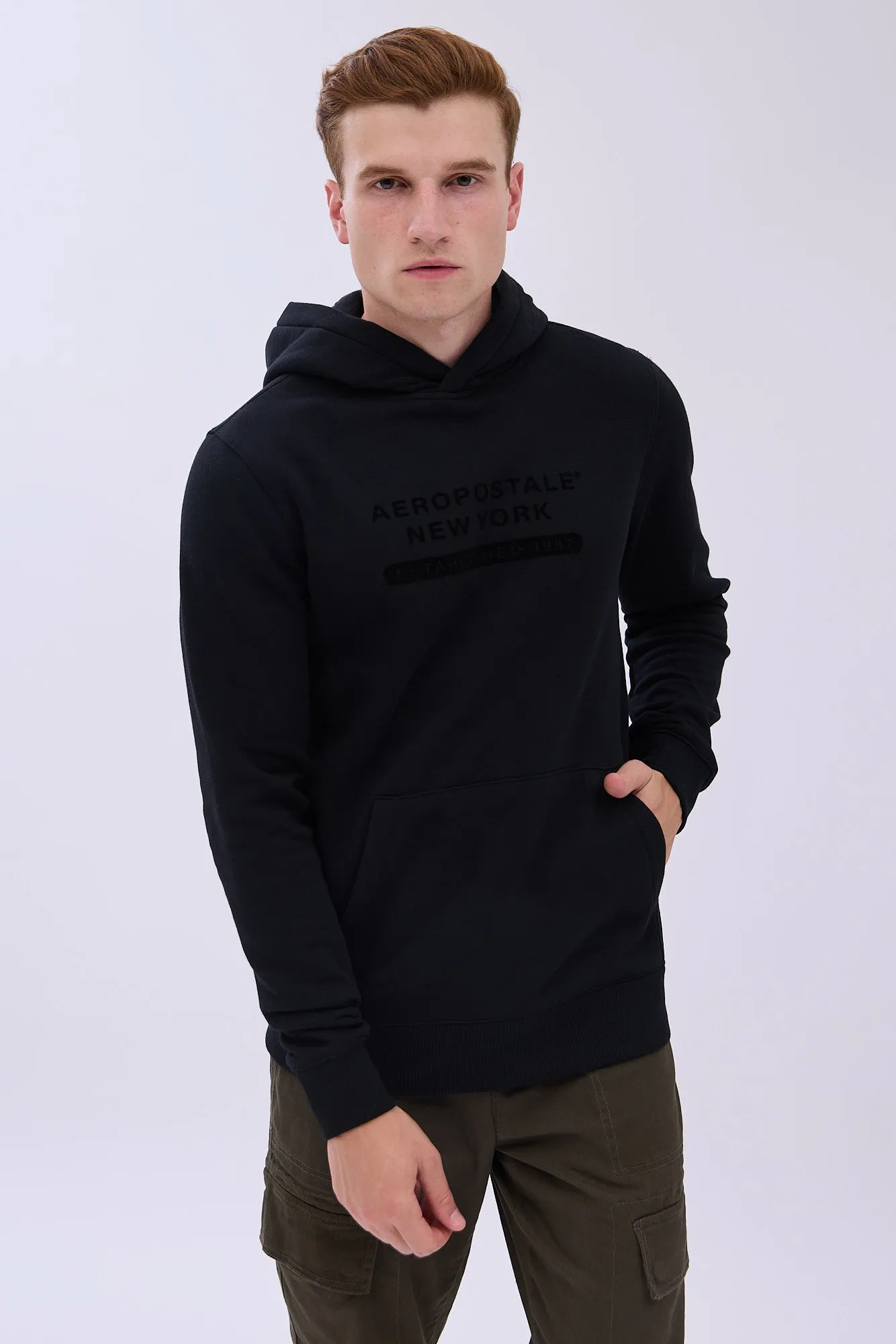 AERO New York Flocked Graphic Hoodie sold by Bluenotes product image thumbnail 2