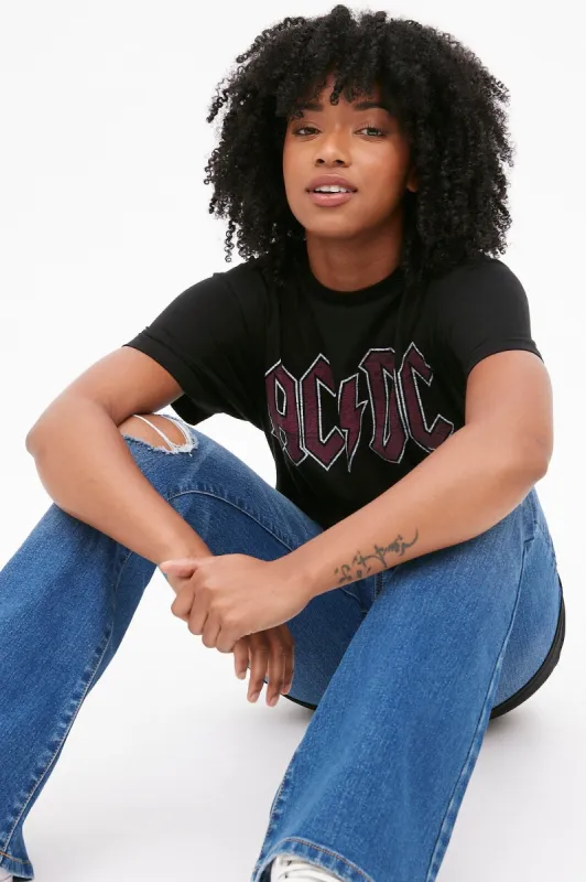 AC/DC Graphic Boyfriend Tee sold by Bluenotes