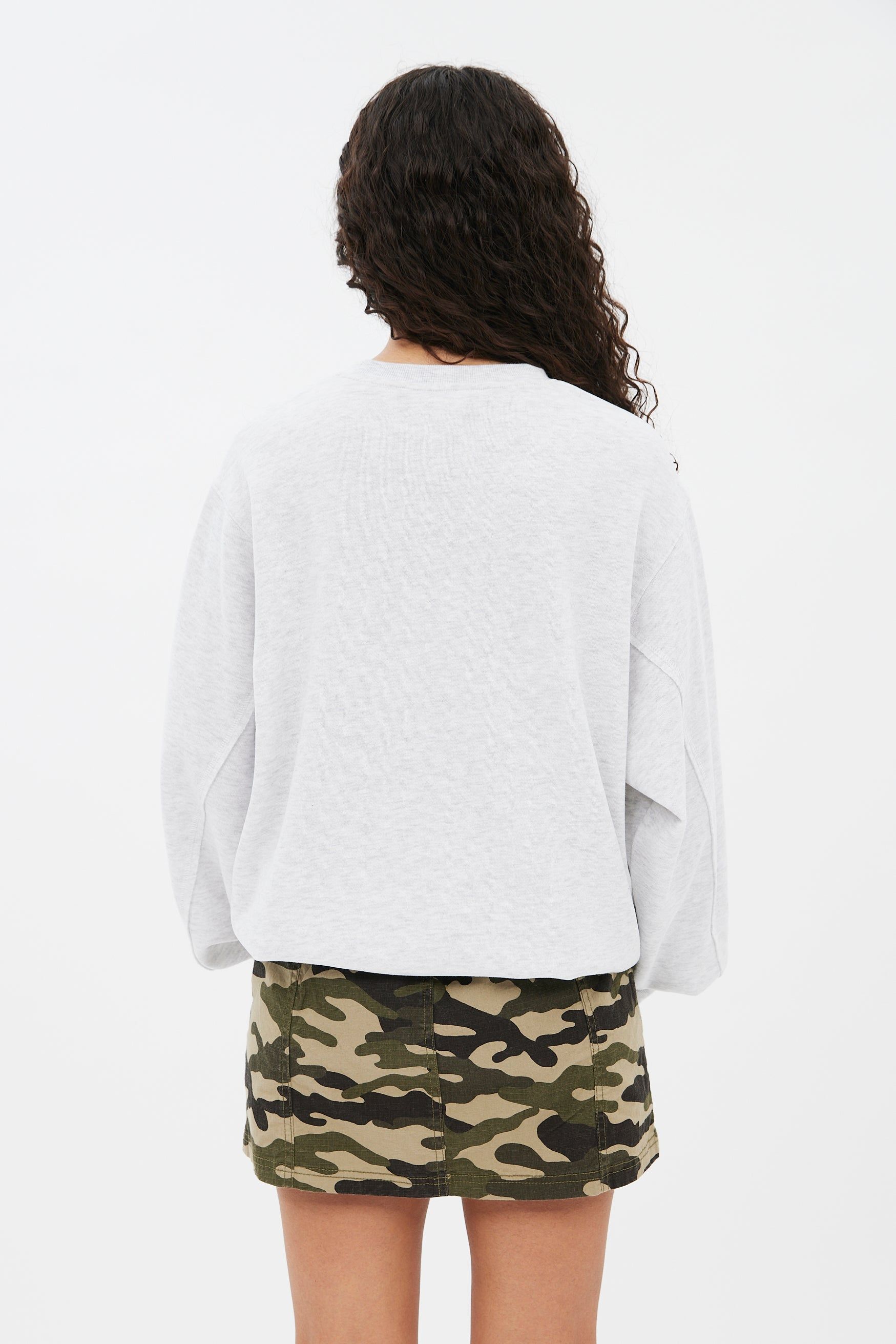 AERO Crest Graphic Crew Neck Boyfriend Pullover Sweatshirt sold by Bluenotes product image thumbnail 4