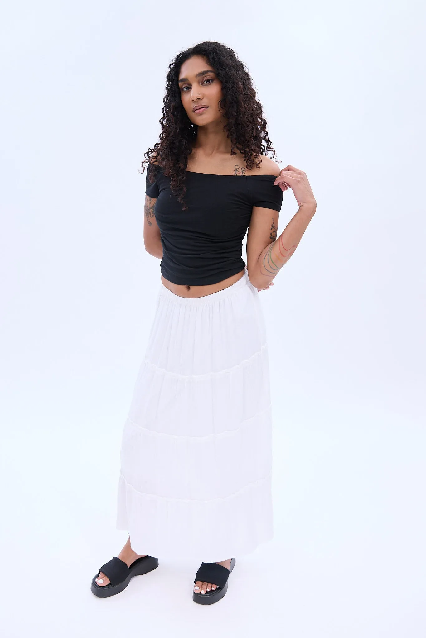 AERO Off The Shoulder Tee sold by Bluenotes product image thumbnail 3