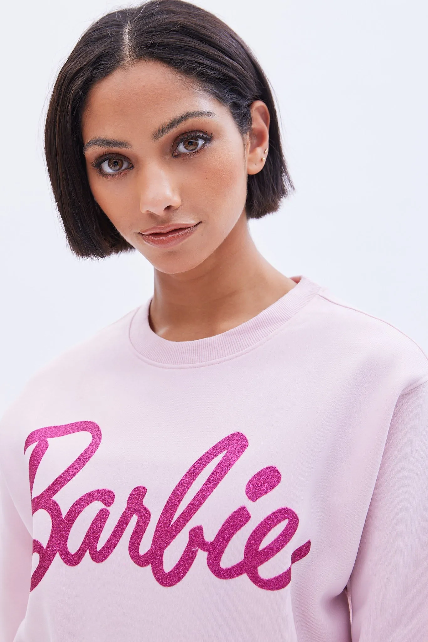 Barbie Graphic Crew Neck Oversized Sweatshirt sold by Bluenotes product image thumbnail 3